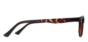 Brown Rectangle Full Rim Unisex Eyeglasses by Lenskart Air Online-129816