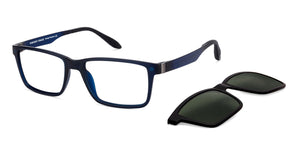 Blue Rectangle Full Rim Unisex Eyeglasses by Lenskart Air Online-129824
