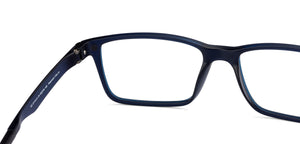 Blue Rectangle Full Rim Unisex Eyeglasses by Lenskart Air Online-129824