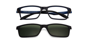 Blue Rectangle Full Rim Unisex Eyeglasses by Lenskart Air Online-129824