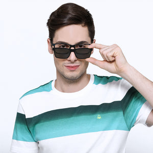 Blue Rectangle Full Rim Unisex Eyeglasses by Lenskart Air Online-129824