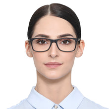 Load image into Gallery viewer, Black Rectangle Full Rim Unisex Eyeglasses by Lenskart Air Online-129829