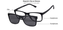 Load image into Gallery viewer, Black Rectangle Full Rim Unisex Eyeglasses by Lenskart Air Online-129829