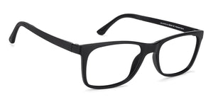 Black Rectangle Full Rim Unisex Eyeglasses by Lenskart Air Online-129829