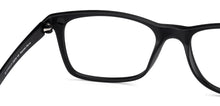 Load image into Gallery viewer, Black Rectangle Full Rim Unisex Eyeglasses by Lenskart Air Online-129829
