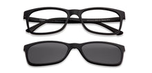 Load image into Gallery viewer, Black Rectangle Full Rim Unisex Eyeglasses by Lenskart Air Online-129829