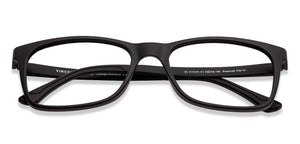 Black Rectangle Full Rim Unisex Eyeglasses by Lenskart Air Online-129829