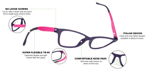 Blue Rectangle Full Rim Unisex Eyeglasses by Lenskart Air Online-129839