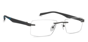 Grey Rectangle Rimless Unisex Eyeglasses by Lenskart Air Online-129871