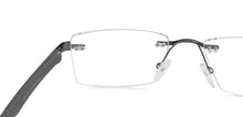 Load image into Gallery viewer, Grey Rectangle Rimless Unisex Eyeglasses by Lenskart Air Online-129871