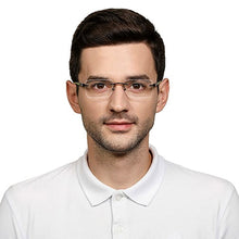 Load image into Gallery viewer, Black Rectangle Rimless Unisex Eyeglasses by Lenskart Air Online-129884