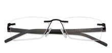 Load image into Gallery viewer, Black Rectangle Rimless Unisex Eyeglasses by Lenskart Air Online-129884