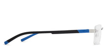 Load image into Gallery viewer, Silver Rectangle Rimless Unisex Eyeglasses by Lenskart Air Online-129886