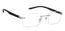 Load image into Gallery viewer, Silver Rectangle Rimless Unisex Eyeglasses by Lenskart Air Online-129899