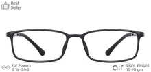 Load image into Gallery viewer, Black Rectangle Full Rim Unisex Eyeglasses by Lenskart Air Computer Glasses-142727