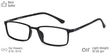 Load image into Gallery viewer, Black Rectangle Full Rim Unisex Eyeglasses by Lenskart Air Computer Glasses-142727