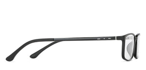 Black Rectangle Full Rim Unisex Eyeglasses by Lenskart Air Computer Glasses-142727