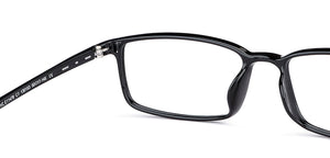 Black Rectangle Full Rim Unisex Eyeglasses by Lenskart Air Computer Glasses-142727