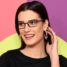 Load image into Gallery viewer, Black Rectangle Full Rim Unisex Eyeglasses by Lenskart Air Computer Glasses-142727