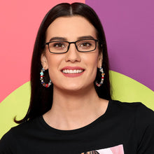 Load image into Gallery viewer, Black Rectangle Full Rim Unisex Eyeglasses by Lenskart Air Computer Glasses-142727
