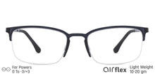 Load image into Gallery viewer, Blue Rectangle Half Rim Unisex Eyeglasses by Lenskart Air Computer Glasses-148127