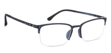 Load image into Gallery viewer, Blue Rectangle Half Rim Unisex Eyeglasses by Lenskart Air Computer Glasses-148127