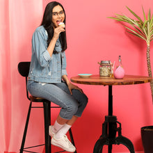 Load image into Gallery viewer, Brown Rectangle Half Rim Unisex Eyeglasses by Lenskart Air Online-130157