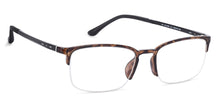 Load image into Gallery viewer, Brown Rectangle Half Rim Unisex Eyeglasses by Lenskart Air Online-130157