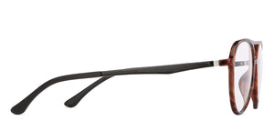 Brown Aviator Full Rim Medium Unisex Eyeglasses by Lenskart Air-130169
