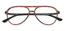 Load image into Gallery viewer, Brown Aviator Full Rim Medium Unisex Eyeglasses by Lenskart Air-130169