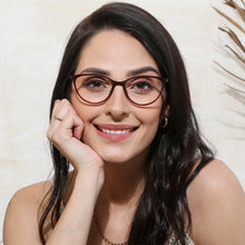 Load image into Gallery viewer, Red Cat Eye Full Rim Women Eyeglasses by Lenskart Air Online-130176