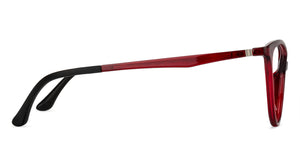 Red Cat Eye Full Rim Women Eyeglasses by Lenskart Air Online-130176