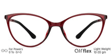 Load image into Gallery viewer, Red Cat Eye Full Rim Women Eyeglasses by Lenskart Air Online-130176