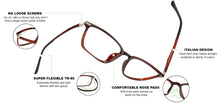 Load image into Gallery viewer, Brown Rectangle Full Rim Unisex Eyeglasses by Lenskart Air Online-130191