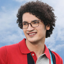 Load image into Gallery viewer, Brown Rectangle Full Rim Unisex Eyeglasses by Lenskart Air Online-130191