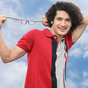 Brown Rectangle Full Rim Unisex Eyeglasses by Lenskart Air Online-130191