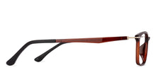 Load image into Gallery viewer, Brown Rectangle Full Rim Unisex Eyeglasses by Lenskart Air Online-130191