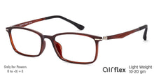Load image into Gallery viewer, Brown Rectangle Full Rim Unisex Eyeglasses by Lenskart Air Online-130191
