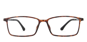 Brown Rectangle Full Rim Unisex Eyeglasses by Lenskart Air Computer Glasses-148104