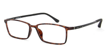 Load image into Gallery viewer, Brown Rectangle Full Rim Wide Unisex Eyeglasses by Lenskart Air Online-130196