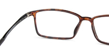 Load image into Gallery viewer, Brown Rectangle Full Rim Wide Unisex Eyeglasses by Lenskart Air Online-130196