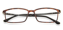 Load image into Gallery viewer, Brown Rectangle Full Rim Wide Unisex Eyeglasses by Lenskart Air Online-130196