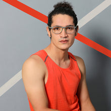 Load image into Gallery viewer, Grey Rectangle Full Rim Unisex Eyeglasses by Lenskart Air Online-130209
