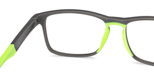 Grey Rectangle Full Rim Unisex Eyeglasses by Lenskart Air Online-130209