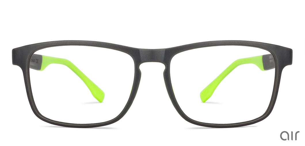 Grey Rectangle Full Rim Unisex Eyeglasses by Lenskart Air Online-130209