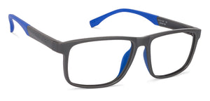 Grey Rectangle Full Rim Unisex Eyeglasses by Lenskart Air Online-130215
