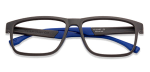 Grey Rectangle Full Rim Unisex Eyeglasses by Lenskart Air Online-130215