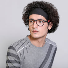 Load image into Gallery viewer, Black Rectangle Full Rim Unisex Eyeglasses by Lenskart Air Online-130218