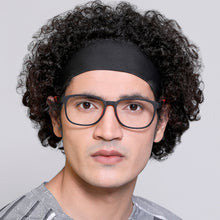 Load image into Gallery viewer, Black Rectangle Full Rim Unisex Eyeglasses by Lenskart Air Online-130218