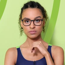 Load image into Gallery viewer, Black Rectangle Full Rim Unisex Eyeglasses by Lenskart Air Online-130218